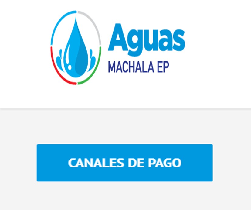 Canales de pago de Aguas Machala 