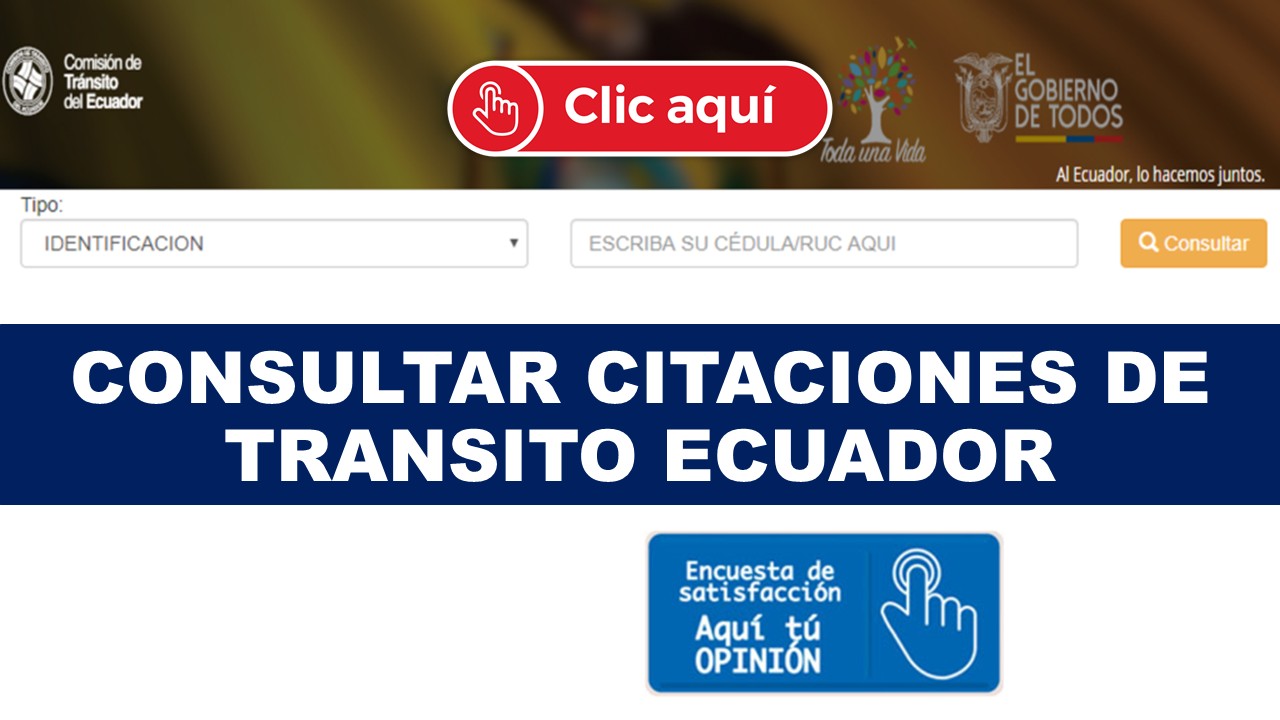Consultar Citaciones de Transito Ecuador