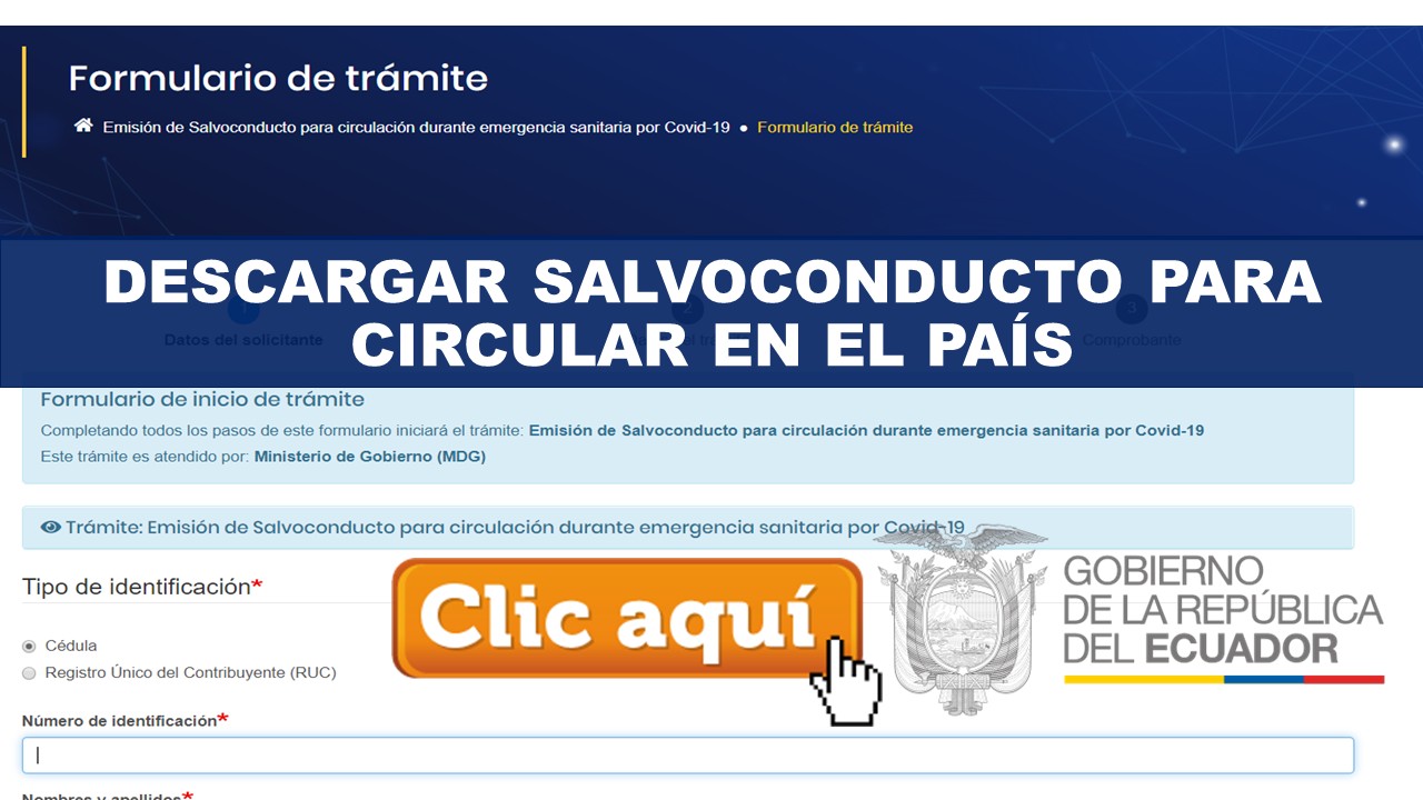 Descargar Salvoconducto para Circular en el País