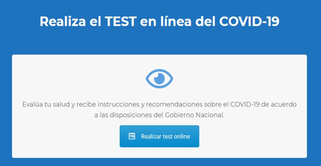 Test para saber si tienes coronavirus Ecuador