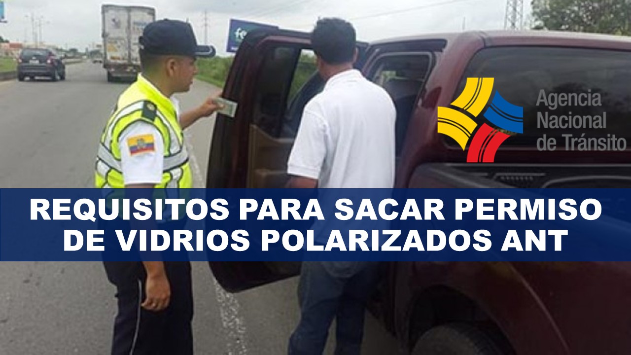 Requisitos para sacar permiso de vidrios polarizados ANT