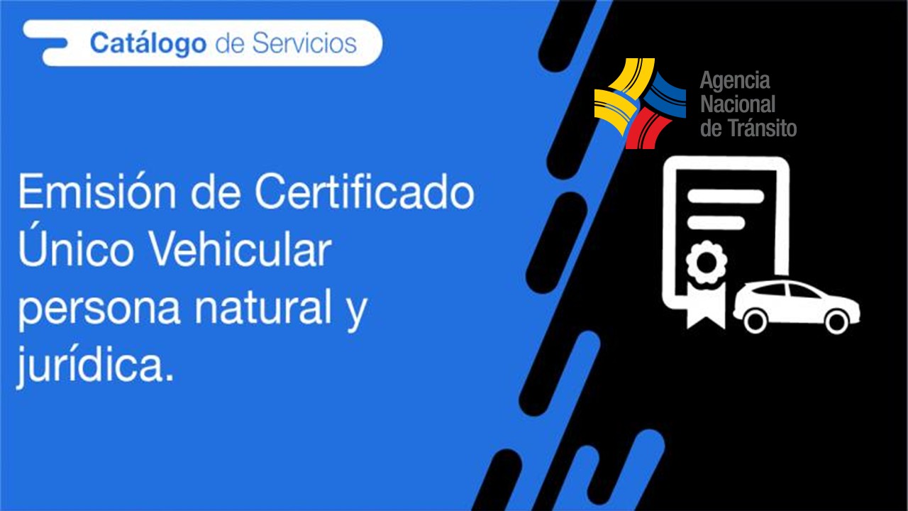Sacar certificado único vehicular ANT Ecuador
