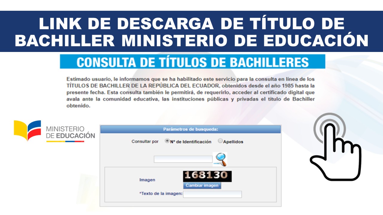 Link de descarga de Título de Bachiller Ministerio de Educación