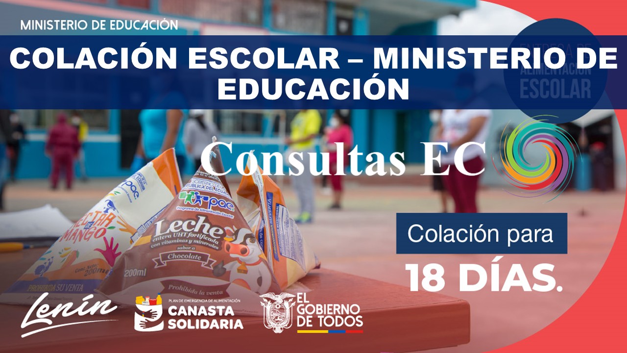 Colación escolar – Ministerio de Educación