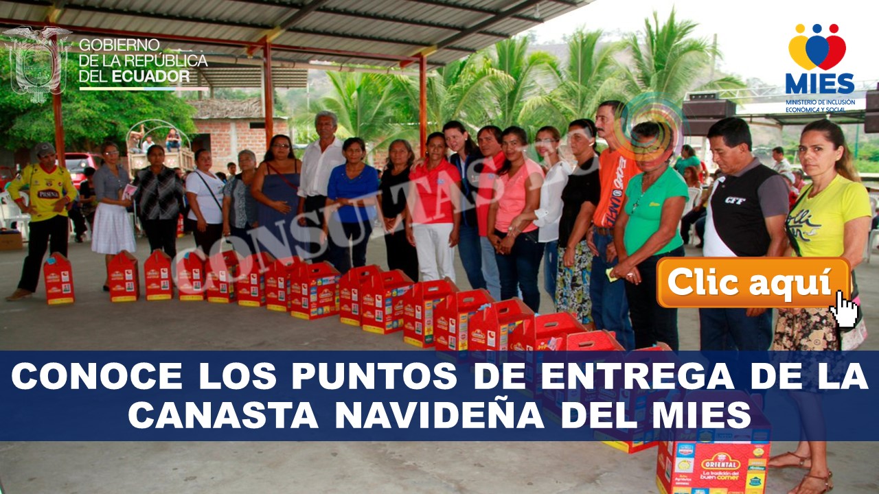 Conoce los Puntos de Entrega de la Canasta Navideña del MIES